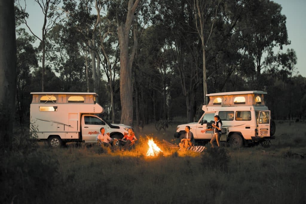 Camp fire APOP 4WD Hire Cairns