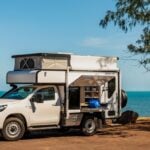 Toyota Hilux Campervan 4WD Hire Cairns kitchen
